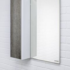 Шкаф-зеркало Uno 60 Дуб серый левый/правый Домино (DU1503HZ) в Южноуральске - yuzhnouralsk.mebel24.online | фото 8