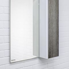 Шкаф-зеркало Uno 60 Дуб серый левый/правый Домино (DU1503HZ) в Южноуральске - yuzhnouralsk.mebel24.online | фото 9