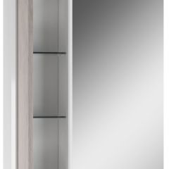 Шкаф-зеркало Uno 60 Дуб серый левый/правый Домино (DU1503HZ) в Южноуральске - yuzhnouralsk.mebel24.online | фото 3