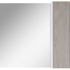 Шкаф-зеркало Uno 80 Дуб серый левый/правый Домино (DU1504HZ) в Южноуральске - yuzhnouralsk.mebel24.online | фото 5
