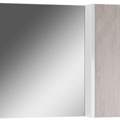 Шкаф-зеркало Uno 80 Дуб серый левый/правый Домино (DU1504HZ) в Южноуральске - yuzhnouralsk.mebel24.online | фото 1