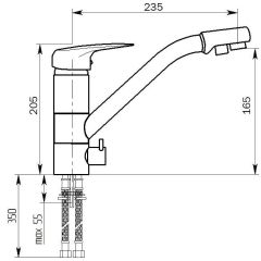 Смеситель MS-005 в Южноуральске - yuzhnouralsk.mebel24.online | фото 2