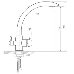 Смеситель MS-013 в Южноуральске - yuzhnouralsk.mebel24.online | фото 2