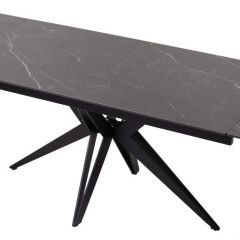 Стол FORIO 160 MATT BLACK MARBLE SOLID CERAMIC / BLACK, ®DISAUR в Южноуральске - yuzhnouralsk.mebel24.online | фото 5