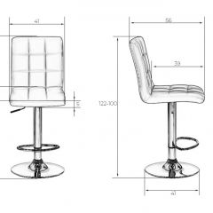 Стул барный DOBRIN KRUGER LM-5009 (черный) в Южноуральске - yuzhnouralsk.mebel24.online | фото 2