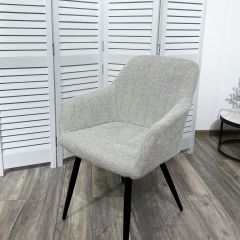Стул BRANDY WZ2042-19 галечный серый фактурный велюр/ черный каркас М-City в Южноуральске - yuzhnouralsk.mebel24.online | фото 5
