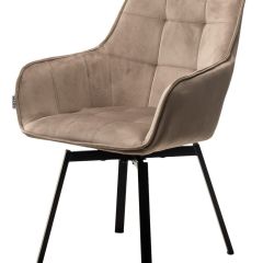 Стул MAVERICK 360 град. поворот. BLUVEL-40 BEIGE/ черный каркас, М-City в Южноуральске - yuzhnouralsk.mebel24.online | фото 4