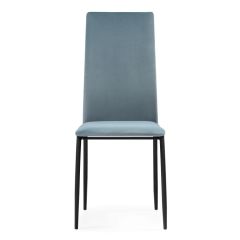 Стул на металлокаркасе Tod light blue / black в Южноуральске - yuzhnouralsk.mebel24.online | фото