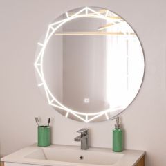 Зеркало Алжир 700 с подсветкой Домино (GL7033Z) в Южноуральске - yuzhnouralsk.mebel24.online | фото 3