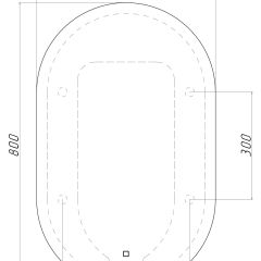 Зеркало Дакка 800х500 с подсветкой Sansa (GL7036Z) в Южноуральске - yuzhnouralsk.mebel24.online | фото 8