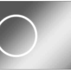Зеркало Eclipse 100 black с подсветкой Sansa (SE1032Z) в Южноуральске - yuzhnouralsk.mebel24.online | фото 1