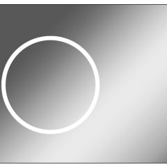 Зеркало Eclipse 90 black с подсветкой Sansa (SE1031Z) в Южноуральске - yuzhnouralsk.mebel24.online | фото 1