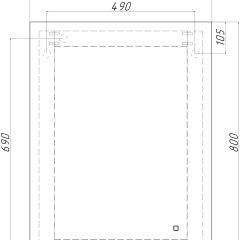 Зеркало Каракас 800х600 с подсветкой Sansa (GL7042Z) в Южноуральске - yuzhnouralsk.mebel24.online | фото 8