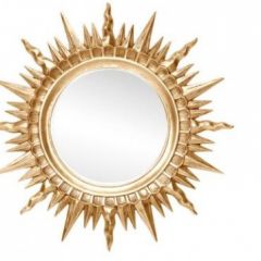 Зеркало круглое золото (1810(1) в Южноуральске - yuzhnouralsk.mebel24.online | фото 1