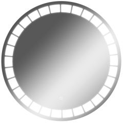 Зеркало Маскат 700х700 с подсветкой Домино (GL7057Z) в Южноуральске - yuzhnouralsk.mebel24.online | фото 1