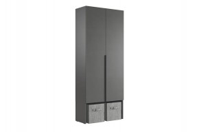 БАСКО Шкаф двухдверный L800 (графит) в Южноуральске - yuzhnouralsk.mebel24.online | фото