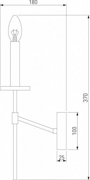 Бра Eurosvet Anders 60142/1 хром в Южноуральске - yuzhnouralsk.mebel24.online | фото 2