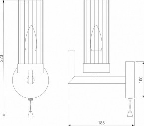 Бра Eurosvet Arganie 60133/1 латунь в Южноуральске - yuzhnouralsk.mebel24.online | фото 3