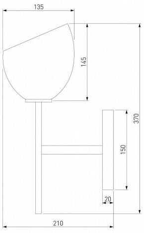 Бра Eurosvet Arrista 60130/1 хром в Южноуральске - yuzhnouralsk.mebel24.online | фото 2