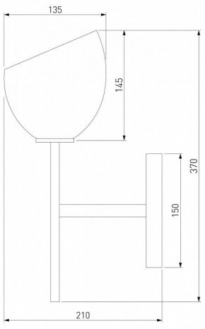 Бра Eurosvet Arrista 60130/1 латунь в Южноуральске - yuzhnouralsk.mebel24.online | фото 3