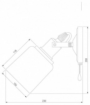 Бра Eurosvet Astor 70111/1 черный в Южноуральске - yuzhnouralsk.mebel24.online | фото 4