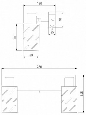 Бра Eurosvet Fente 20090/2 белый/хром в Южноуральске - yuzhnouralsk.mebel24.online | фото 5