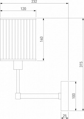 Бра Eurosvet Inari 60144/1 золото в Южноуральске - yuzhnouralsk.mebel24.online | фото 3