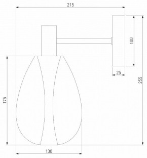 Бра Eurosvet Magma 60175/1 латунь в Южноуральске - yuzhnouralsk.mebel24.online | фото 3