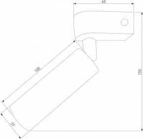 Бра Eurosvet Pitch 20143/1 LED черный в Южноуральске - yuzhnouralsk.mebel24.online | фото 2
