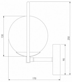 Бра Eurosvet Ringo 50289 хром в Южноуральске - yuzhnouralsk.mebel24.online | фото 2