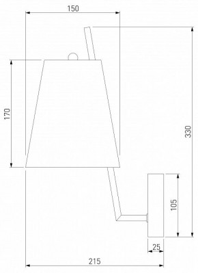 Бра Eurosvet Topanga 60173/1 латунь в Южноуральске - yuzhnouralsk.mebel24.online | фото 5