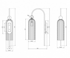 Бра Maytoni Antic MOD302WL-01GR в Южноуральске - yuzhnouralsk.mebel24.online | фото 3