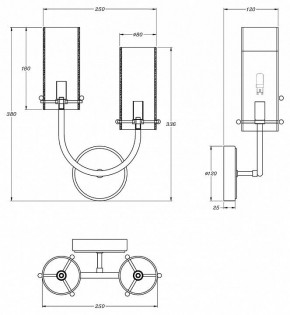 Бра Maytoni Arco MOD223WL-02BS в Южноуральске - yuzhnouralsk.mebel24.online | фото 3