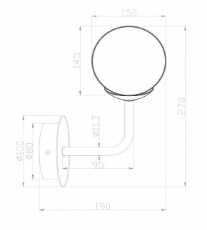 Бра Maytoni Erich MOD221-WL-01-N в Южноуральске - yuzhnouralsk.mebel24.online | фото 3