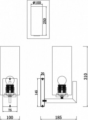 Бра Maytoni Fortano MOD089WL-01BS в Южноуральске - yuzhnouralsk.mebel24.online | фото 3