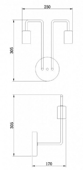 Бра Maytoni Gilbert T532WL-02B в Южноуральске - yuzhnouralsk.mebel24.online | фото 6