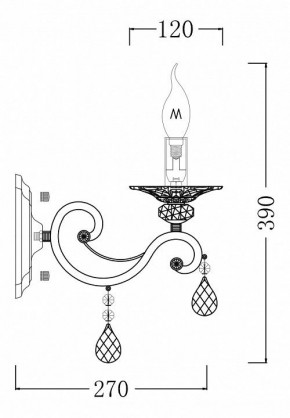 Бра Maytoni Grace ARM247-01-G в Южноуральске - yuzhnouralsk.mebel24.online | фото 5