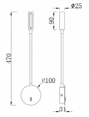 Бра Maytoni Stem C035WL-L3MG3K в Южноуральске - yuzhnouralsk.mebel24.online | фото 5