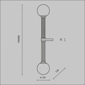 Бра Maytoni Teatro MOD287WL-02BS в Южноуральске - yuzhnouralsk.mebel24.online | фото 2