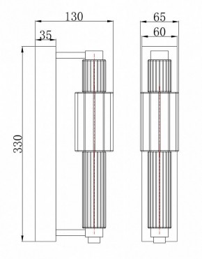 Бра Maytoni Verticale MOD308WL-L9CG3K в Южноуральске - yuzhnouralsk.mebel24.online | фото 3