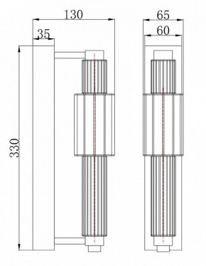 Бра Maytoni Verticale MOD308WL-L9CH3K в Южноуральске - yuzhnouralsk.mebel24.online | фото 3