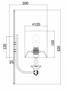 Бра Maytoni Vittoria H005WL-01BG в Южноуральске - yuzhnouralsk.mebel24.online | фото 3