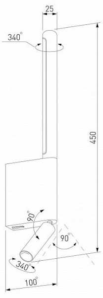 Бра с подсветкой Elektrostandard Sarca a066401 в Южноуральске - yuzhnouralsk.mebel24.online | фото 5