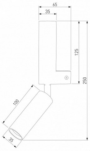 Бра с подсветкой Eurosvet Pitch 40020/1 LED черный/латунь в Южноуральске - yuzhnouralsk.mebel24.online | фото 2