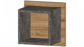 ДАЛЛАС Полка квадрат (цемент темный) в Южноуральске - yuzhnouralsk.mebel24.online | фото
