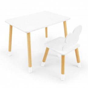 Детский комплект стол и стул «Облачко» Rolti Baby (белый/береза, массив березы/мдф) в Южноуральске - yuzhnouralsk.mebel24.online | фото