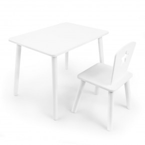 Детский комплект стол и стул «Звезда» Rolti Baby (белый/белый, массив березы/мдф) в Южноуральске - yuzhnouralsk.mebel24.online | фото 1