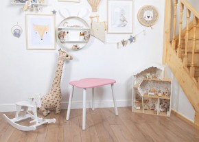 Детский стол Rolti Baby «Облачко»  (розовый/белый, массив березы/мдф) в Южноуральске - yuzhnouralsk.mebel24.online | фото