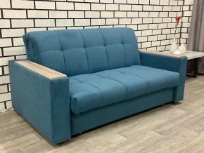 Диван Аккордеон 1280*2000 ППУ подлокотник ПРЯМОЙ накладки МДФ (ткань до 300 руб) в Южноуральске - yuzhnouralsk.mebel24.online | фото