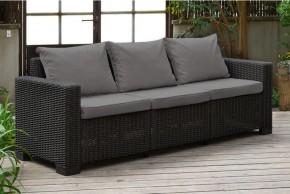 Диван Калифорния 3-х местный (California 3 Sofa), графит в Южноуральске - yuzhnouralsk.mebel24.online | фото 1
